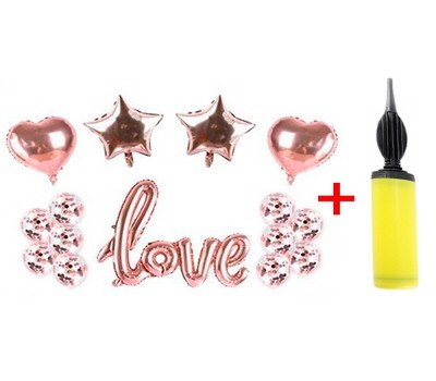 love이니셜풍선세트 손펌프1개증정