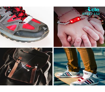LED야간 안전등 운동화클립 진동램프